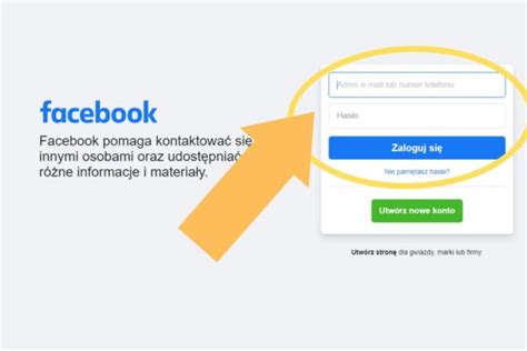facebook logowanie.